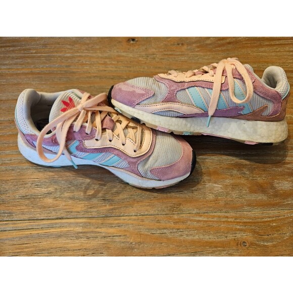 Adidas Pink/Blue/White, Tresc Run J Size 7 SHW675001 - Picture 1 of 6